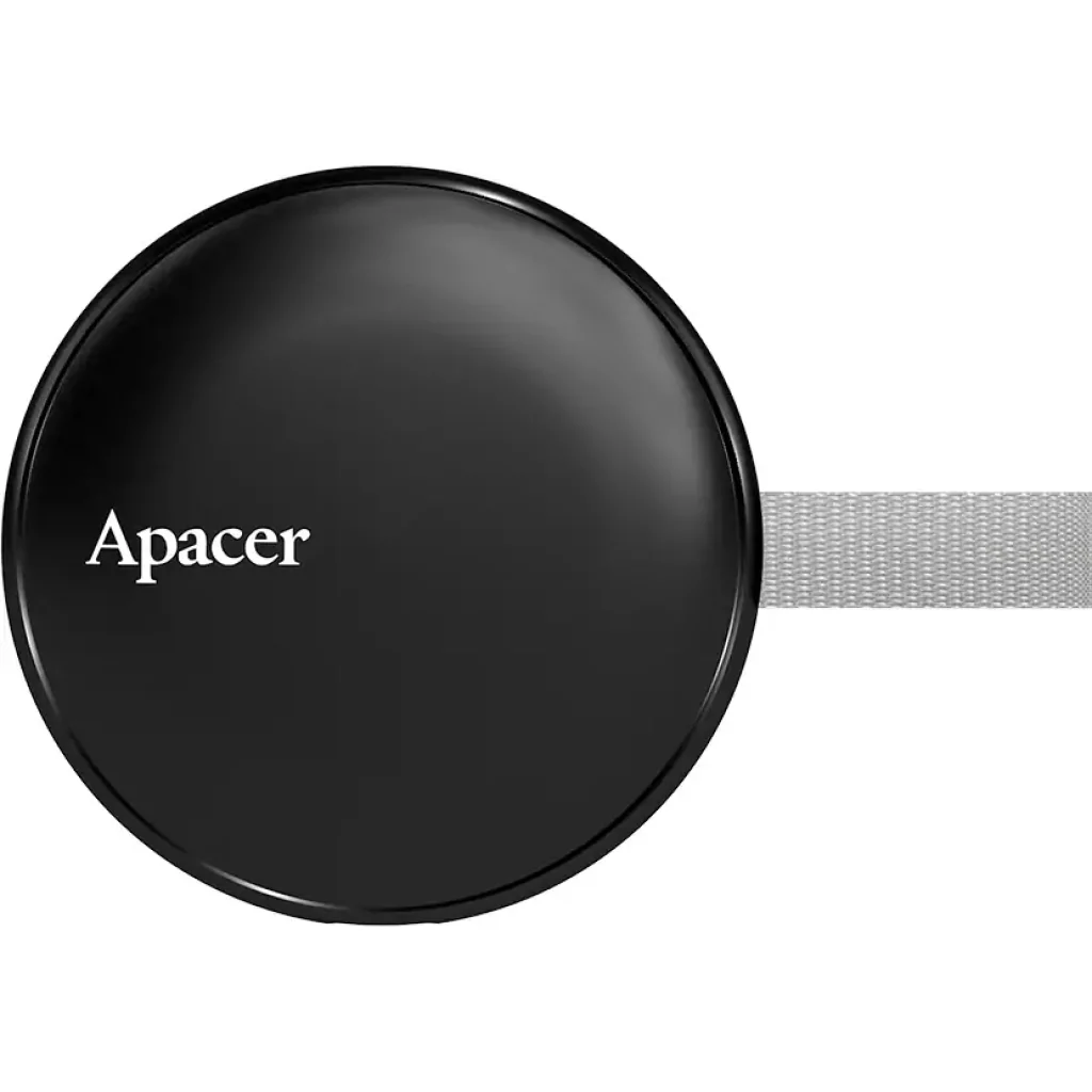 Накопичувач зовнішній SSD USB 512GB Apacer Magnetic Portable AS725 Black (AP512GAS725B-1) UA