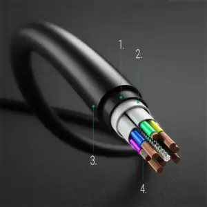 Кабель Choetech USB Type-C - USB Type-C (M/M), 3 м, Black (CC0004) UA