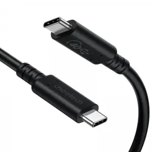 Кабель Choetech USB Type-C - USB Type-C (M/M), 0.8 м, Black (XCC-1028-BK) UA