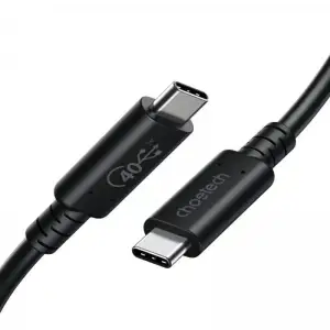 Кабель Choetech USB Type-C - USB Type-C (M/M), 0.8 м, Black (XCC-1028-BK) UA