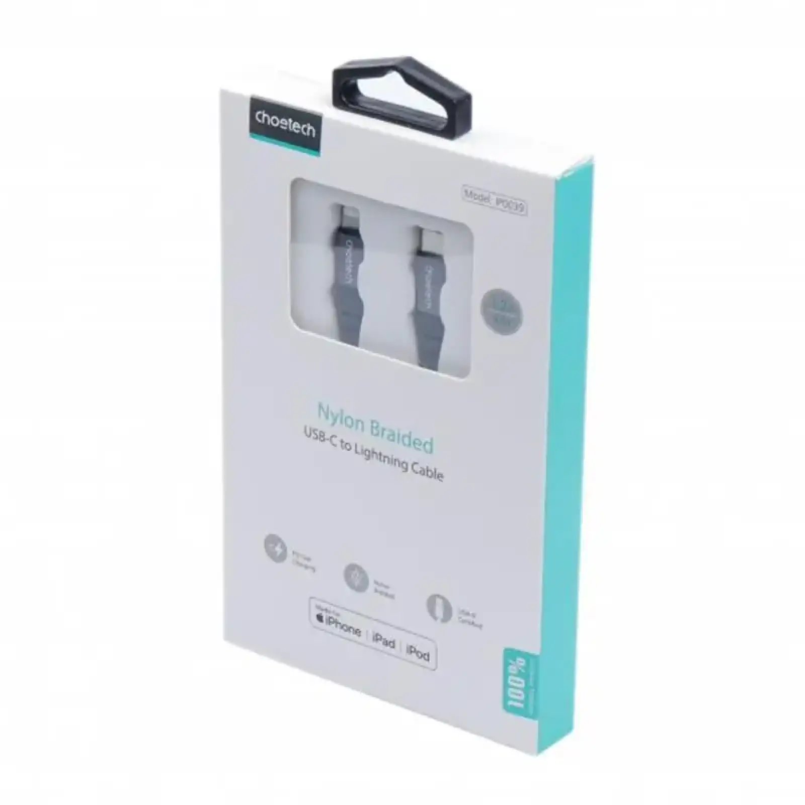 Кабель Choetech USB Type-C - Lightning (M/M), 1.2 м, Black (IP0039-BK) UA