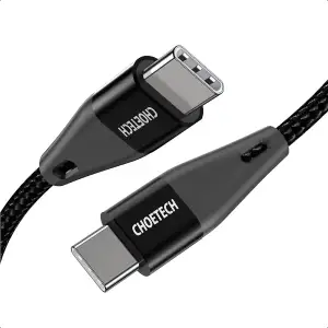 Кабель Choetech USB Type-C - USB Type-C (M/M) 100W, 1 м Black (XCC-1008) UA