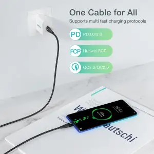Кабель Choetech USB Type-C - USB Type-C (M/M) 100W, 1 м Black (XCC-1008) UA
