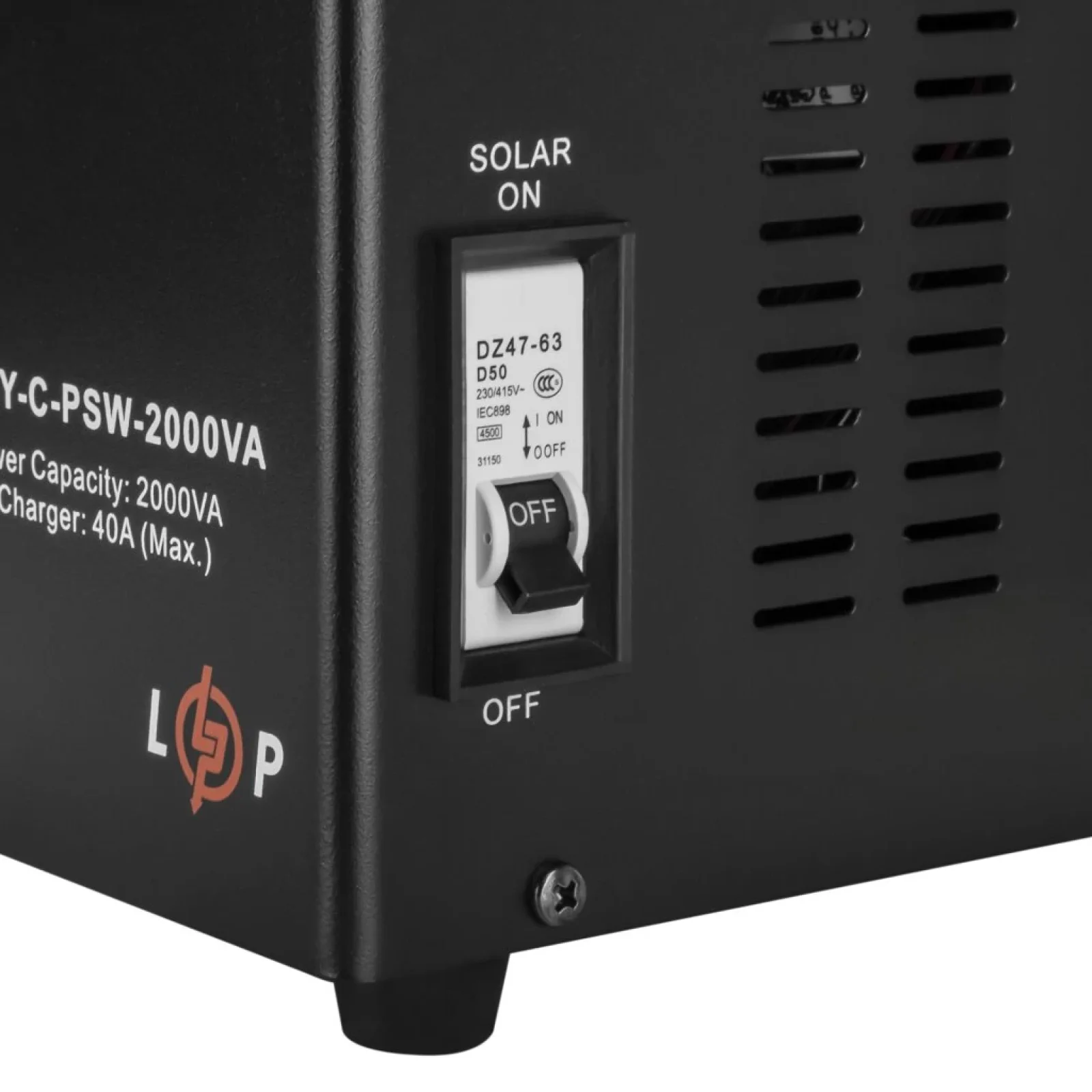 Солнечный инвертор (ИБП) LogicPower LPY-C-PSW-2000VA (1400Вт) MPPT 24V (LP4126) UA