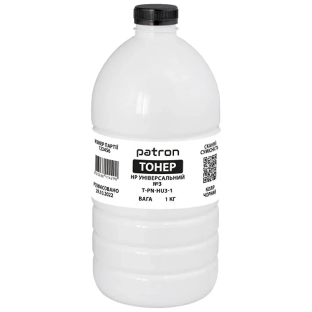 Тонер Patron (PN-HU3-1) HP Universal №3 Black, 1 кг UA
