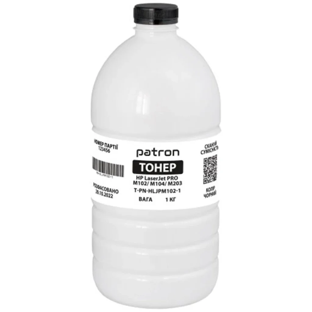 Тонер Patron (PN-HLJPM102-1) HP LJ PRO M125 Black, 1 кг UA