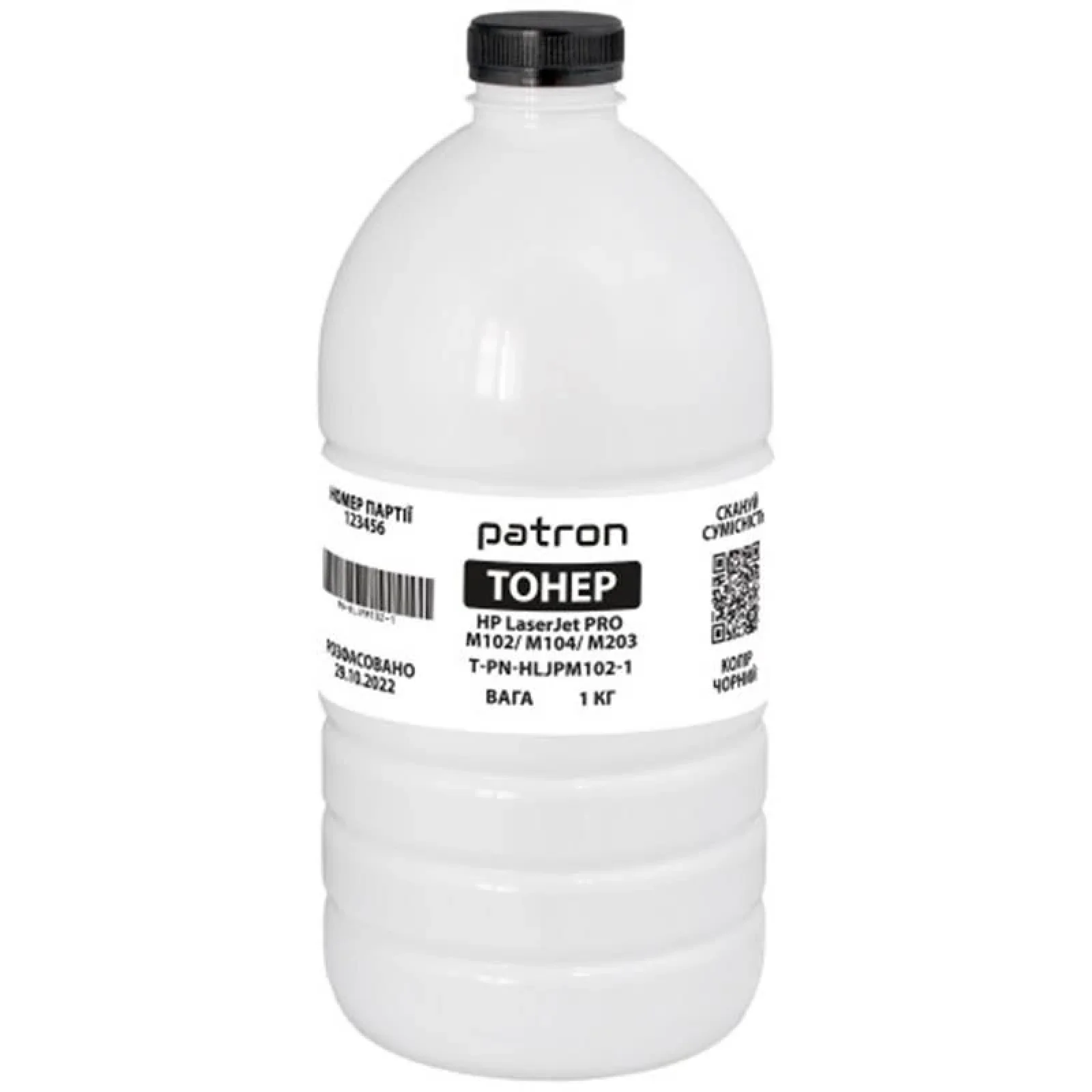 Тонер Patron (PN-HLJPM102-1) HP LJ PRO M125 Black, 1 кг UA