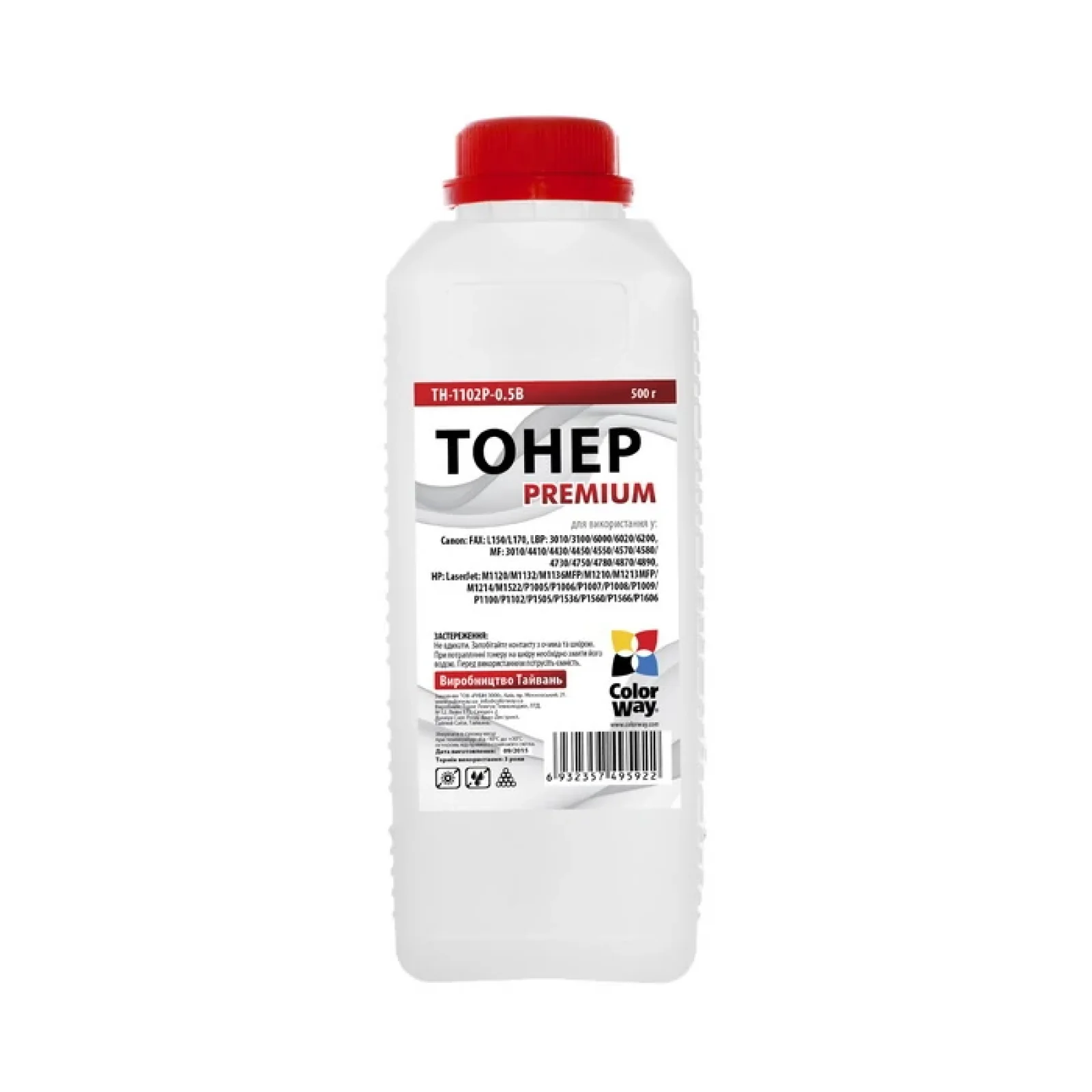 Тонер CW (TH-1102P-0.5B) HP P1102/P1606/Canon 725/Canon 728 Premium 500г UA