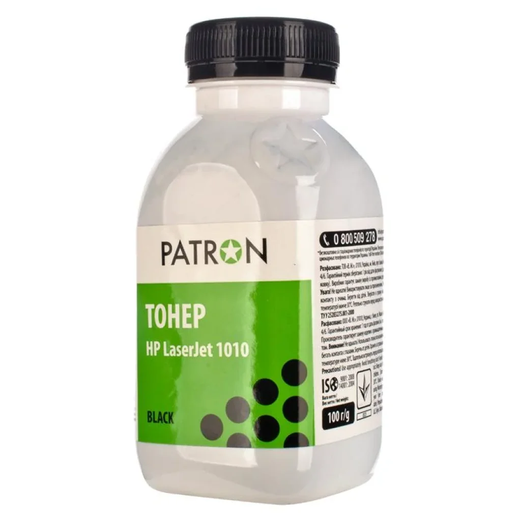 Тонер Patron (PN-HLJ1010-100) HP LJ 1010 Black, 100 г UA