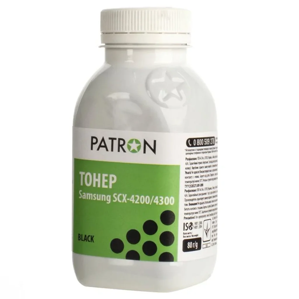 Тонер Patron (PN-SSCX4200-080) Samsung SCX-4200/4300 Black, 80 г UA