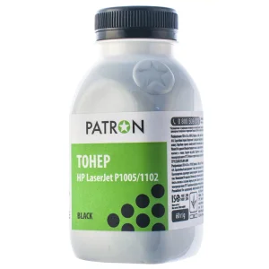 Тонер Patron (PN-HLJP1102-060) HP LJ P1005/P1102/LBP3010/LBP6000/CB435A/CE285A/712/725 Black, 60 г UA