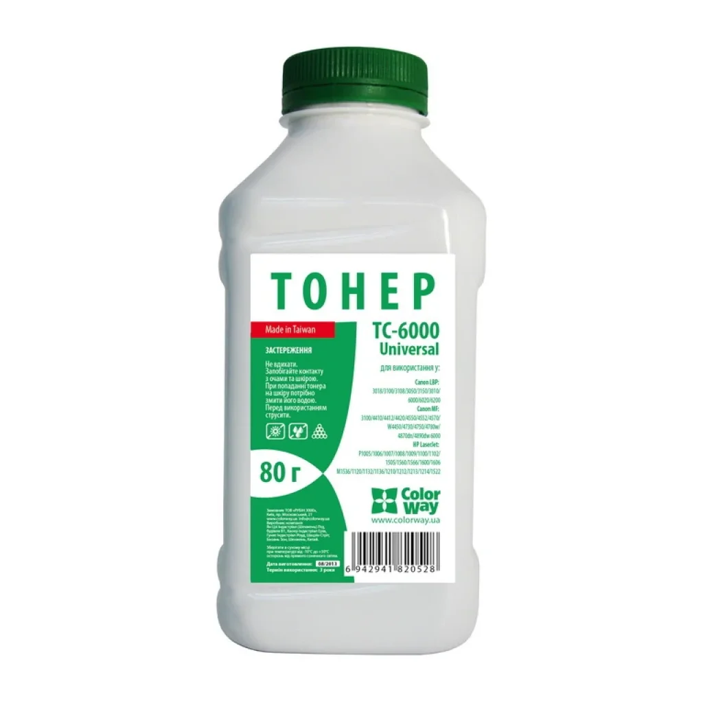 Тонер CW (TС-6000) Canon LBP 6000/6020/6200, 80 г, TC-6000 UA