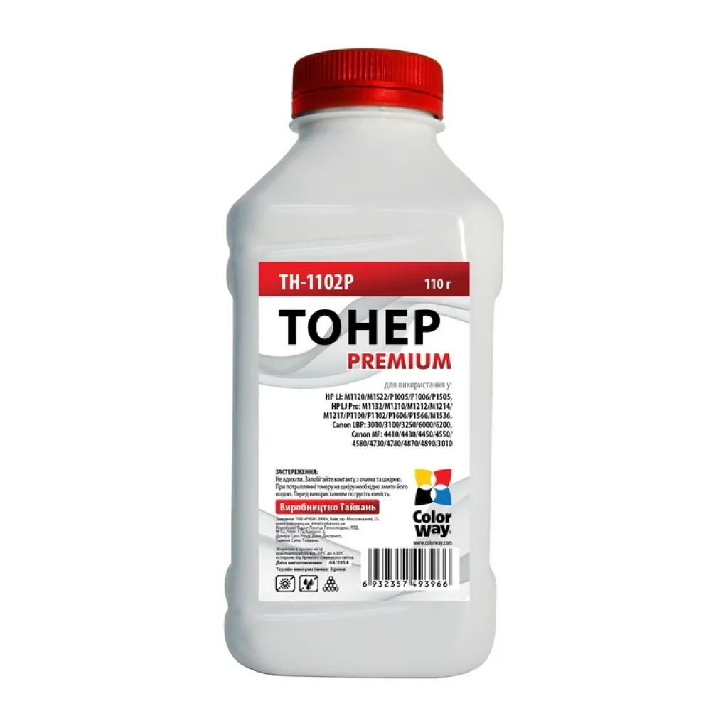 Тонер CW (TH-1102P) HP P1102/P1606/Canon 725/Canon 728 Premium 110г UA