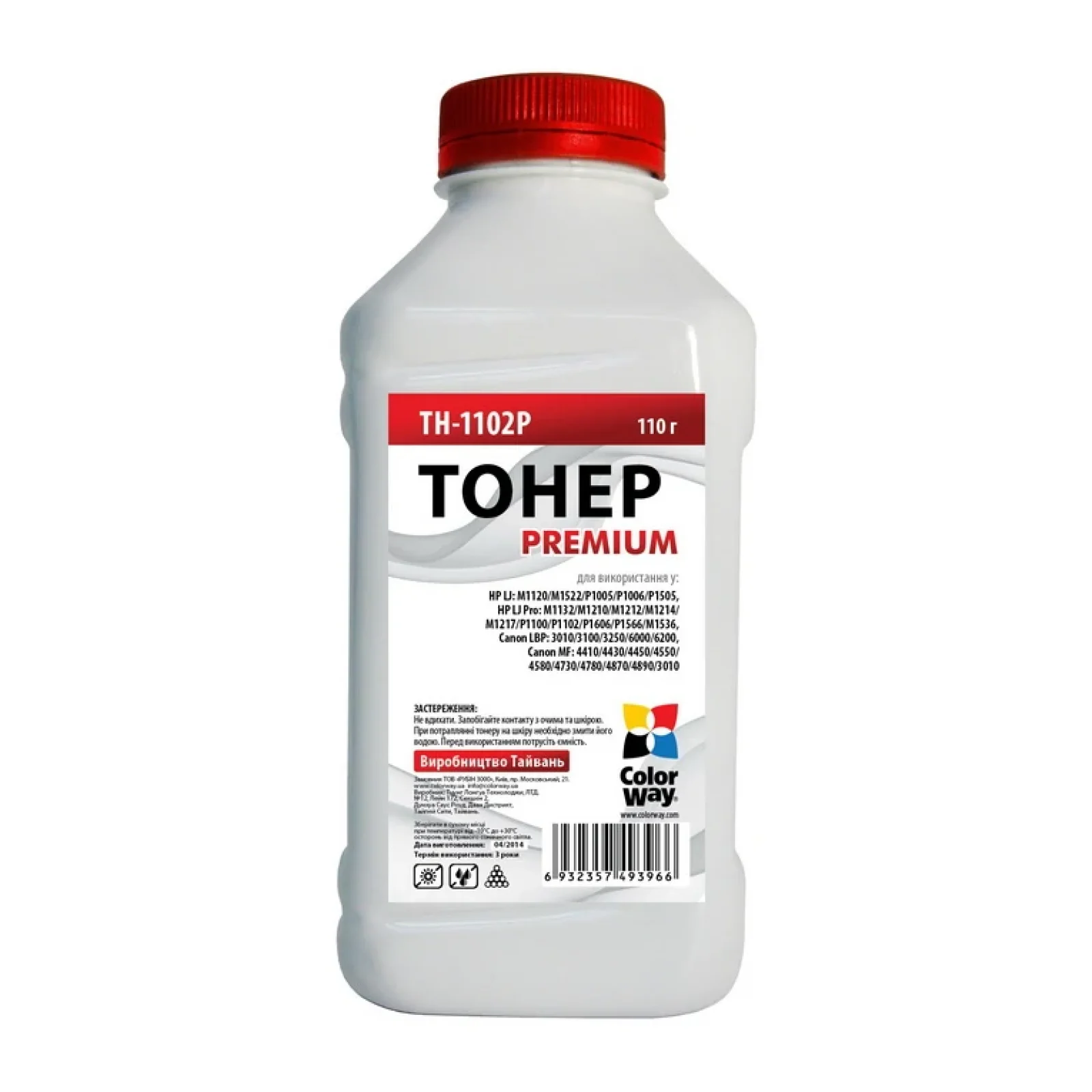 Тонер CW (TH-1102P) HP P1102/P1606/Canon 725/Canon 728 Premium 110г UA