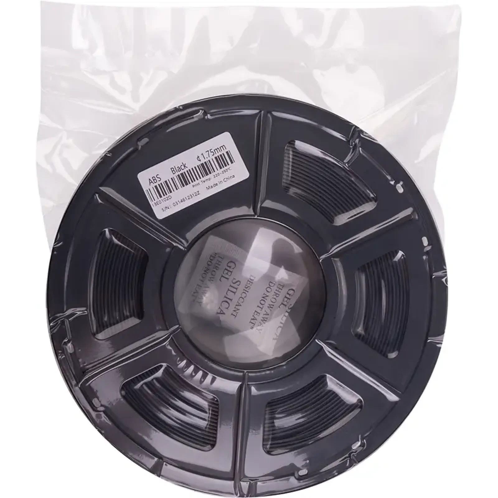 ABS-пластик PowerPlant Filament для 3D-принтера 1.75 мм 1 кг, черный (PT812851) UA