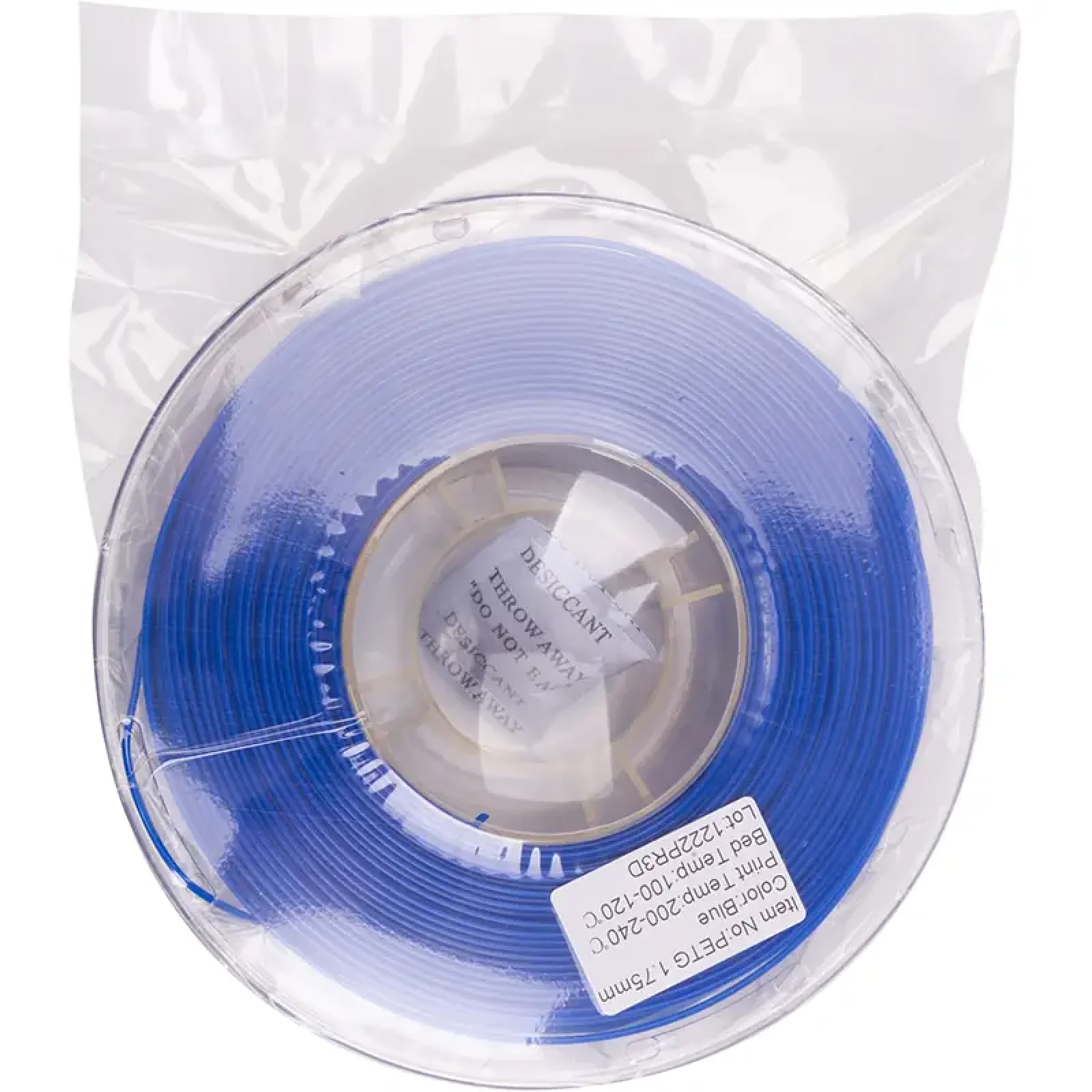 PETG-пластик PowerPlant Filament для 3D-принтера 1.75 мм 1 кг, синий (PT812912) UA