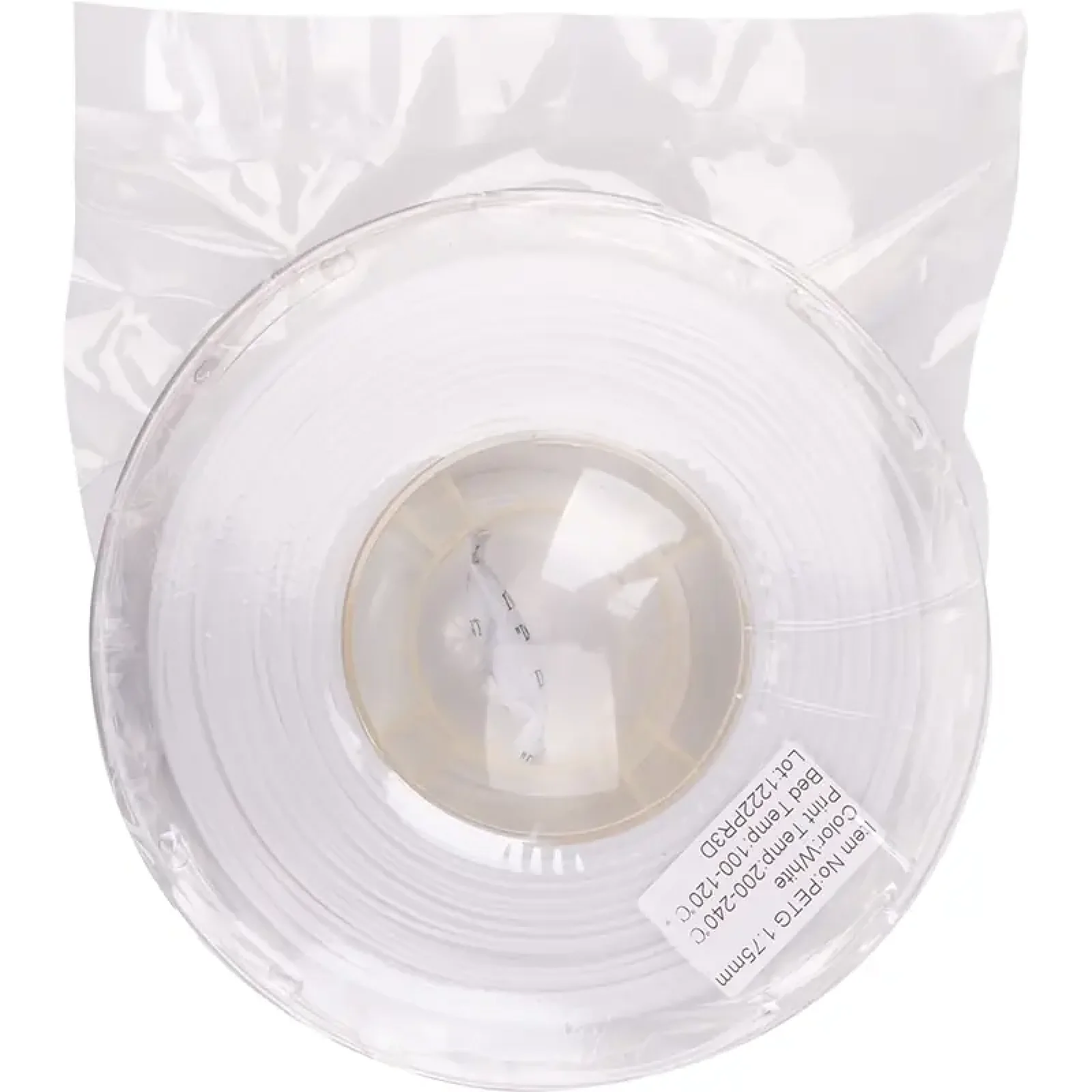 PETG-пластик PowerPlant Filament для 3D-принтера 1.75 мм 1 кг, белый (PT812929) UA