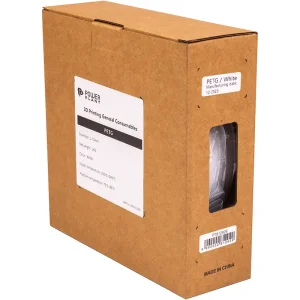 PETG-пластик PowerPlant Filament для 3D-принтера 1.75 мм 1 кг, белый (PT812929) UA