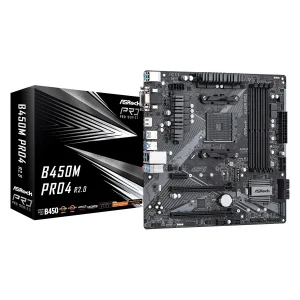 Материнская плата ASRock B450M Pro4 R2.0 Socket AM4 UA