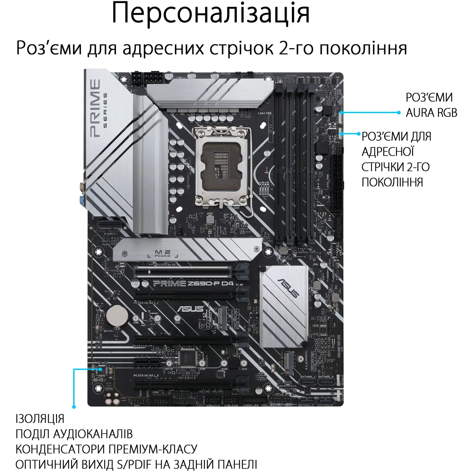 Материнська плата Asus Prime Z690-P D4-CSM Socket 1700 UA