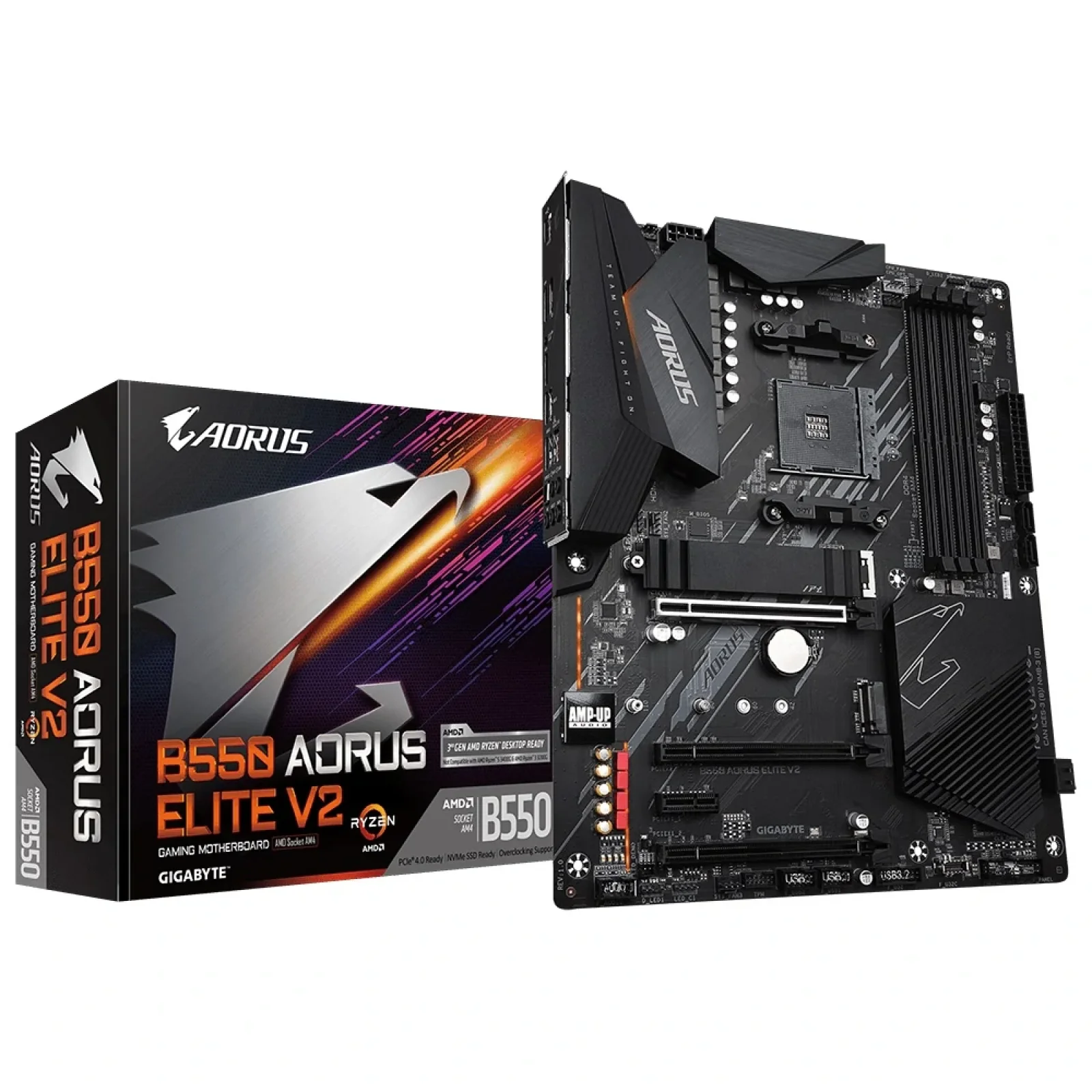 Материнська плата Gigabyte B550 Aorus Elite V2 Socket AM4 UA