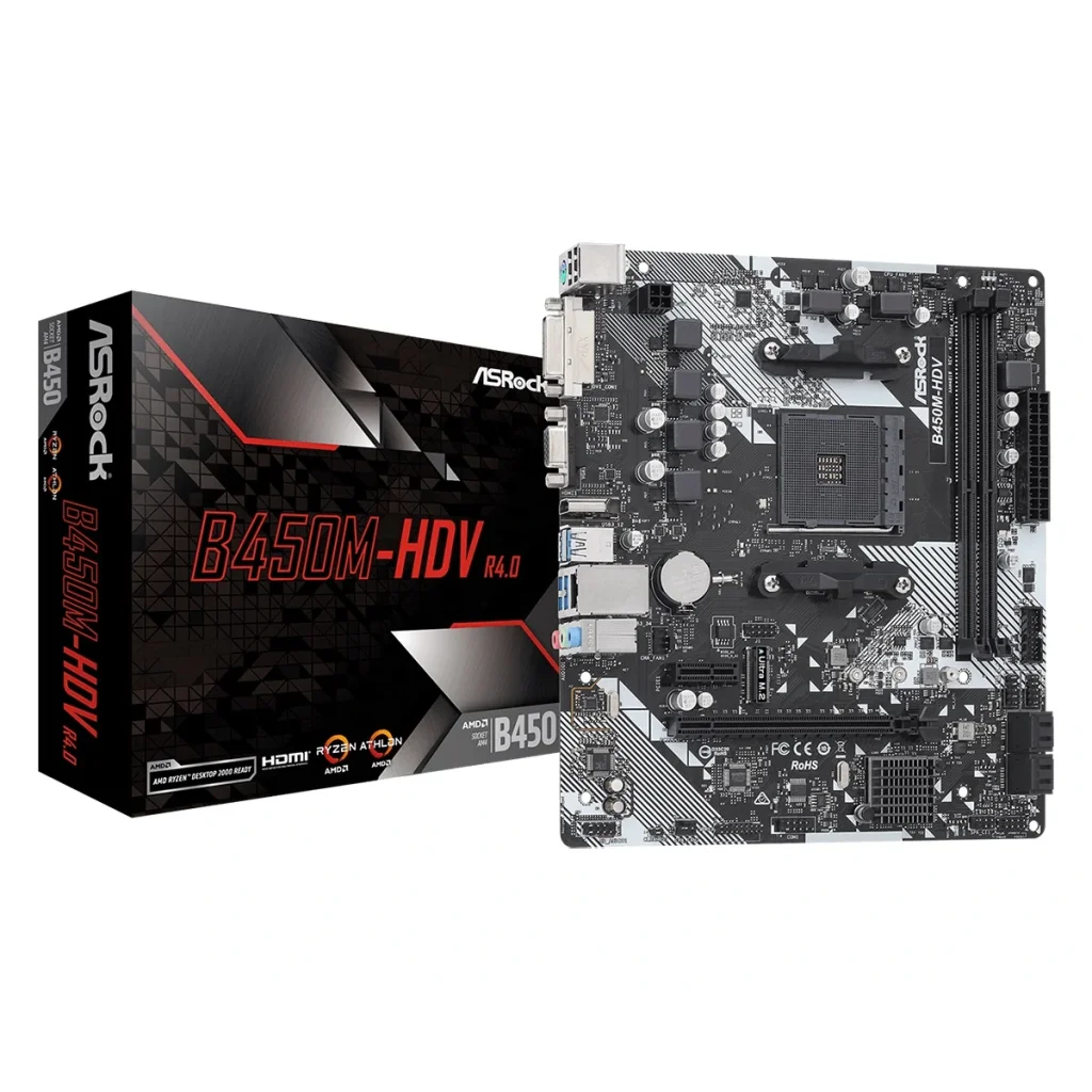 Материнська плата ASRock B450M-HDV R4.0 Socket AM4 UA