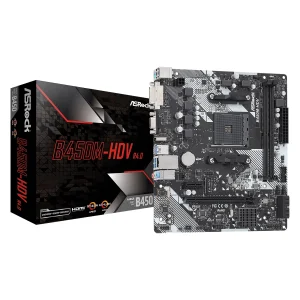 Материнская плата ASRock B450M-HDV R4.0 Socket AM4 UA