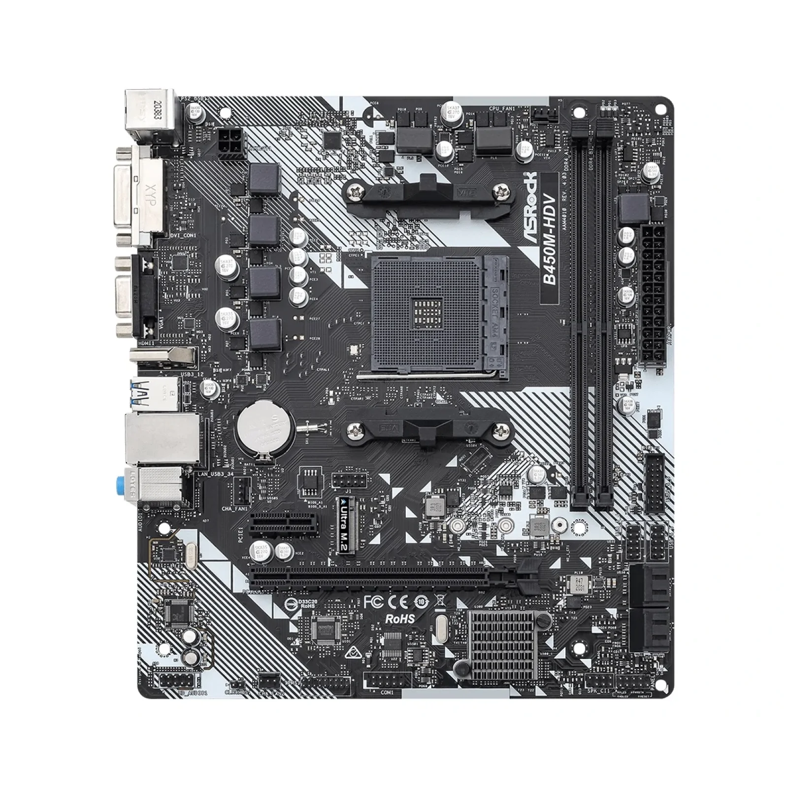 Материнська плата ASRock B450M-HDV R4.0 Socket AM4 UA