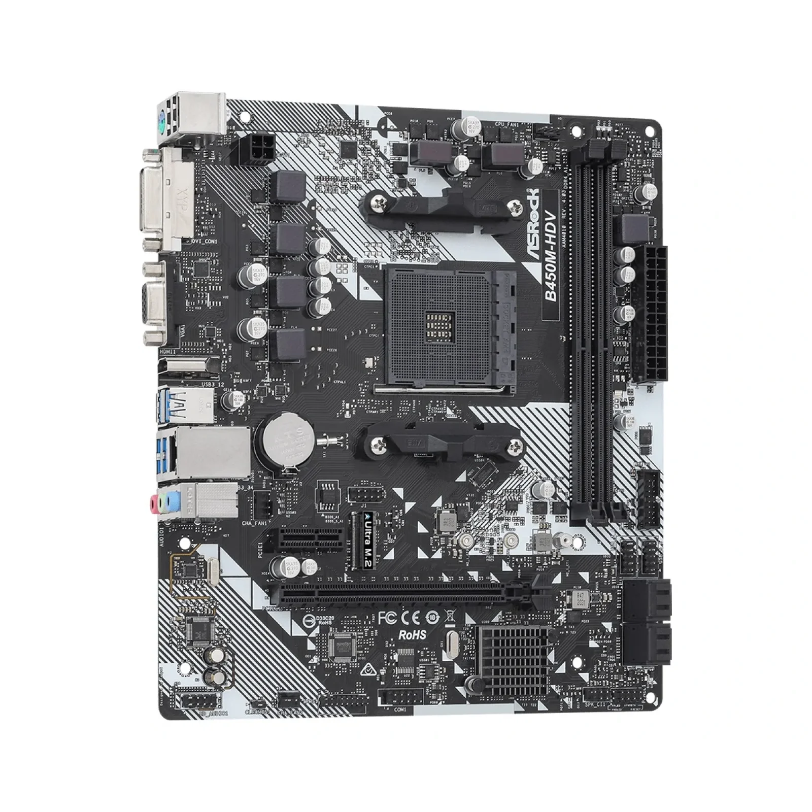 Материнська плата ASRock B450M-HDV R4.0 Socket AM4 UA
