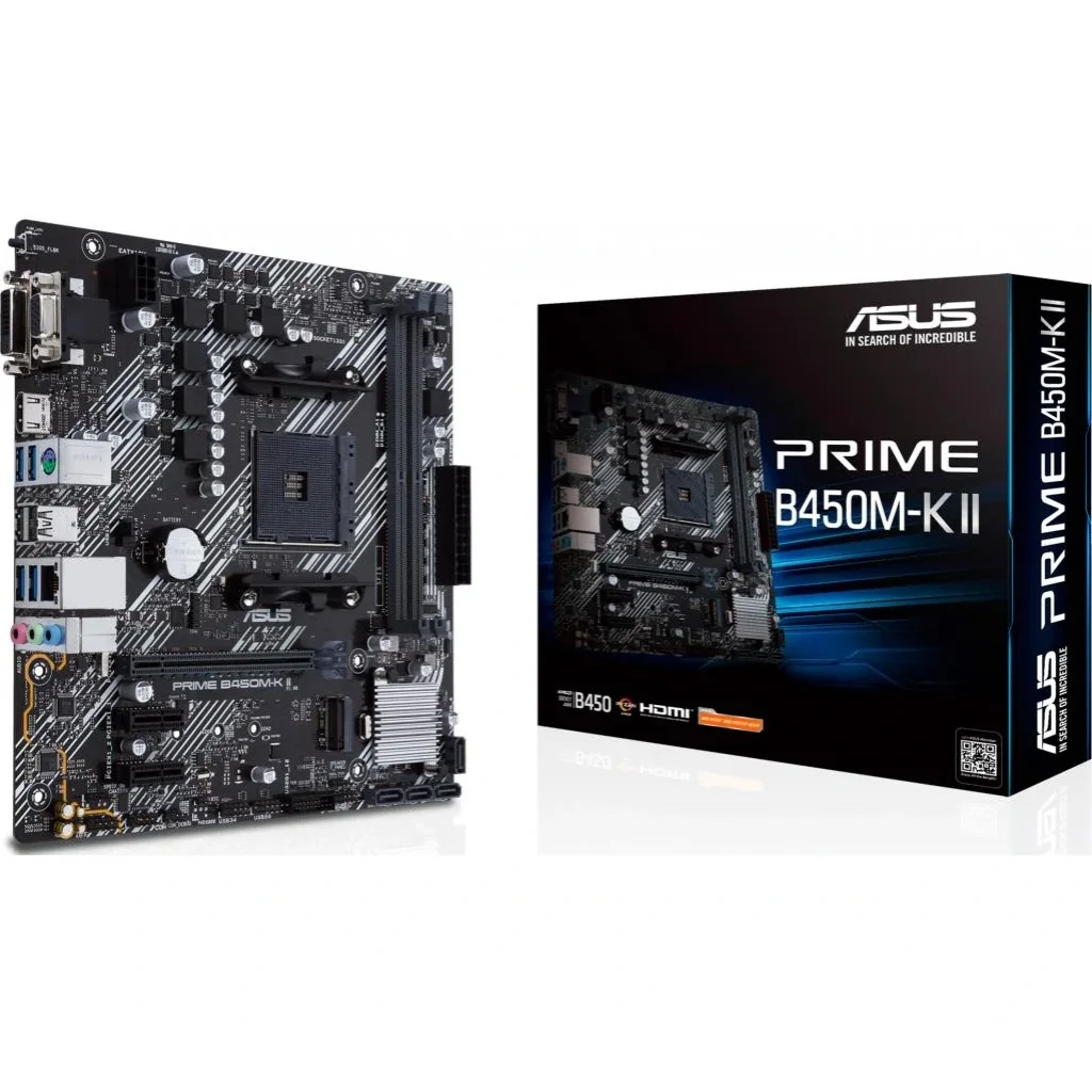 Материнская плата Asus Prime B450M-K II Socket AM4 UA