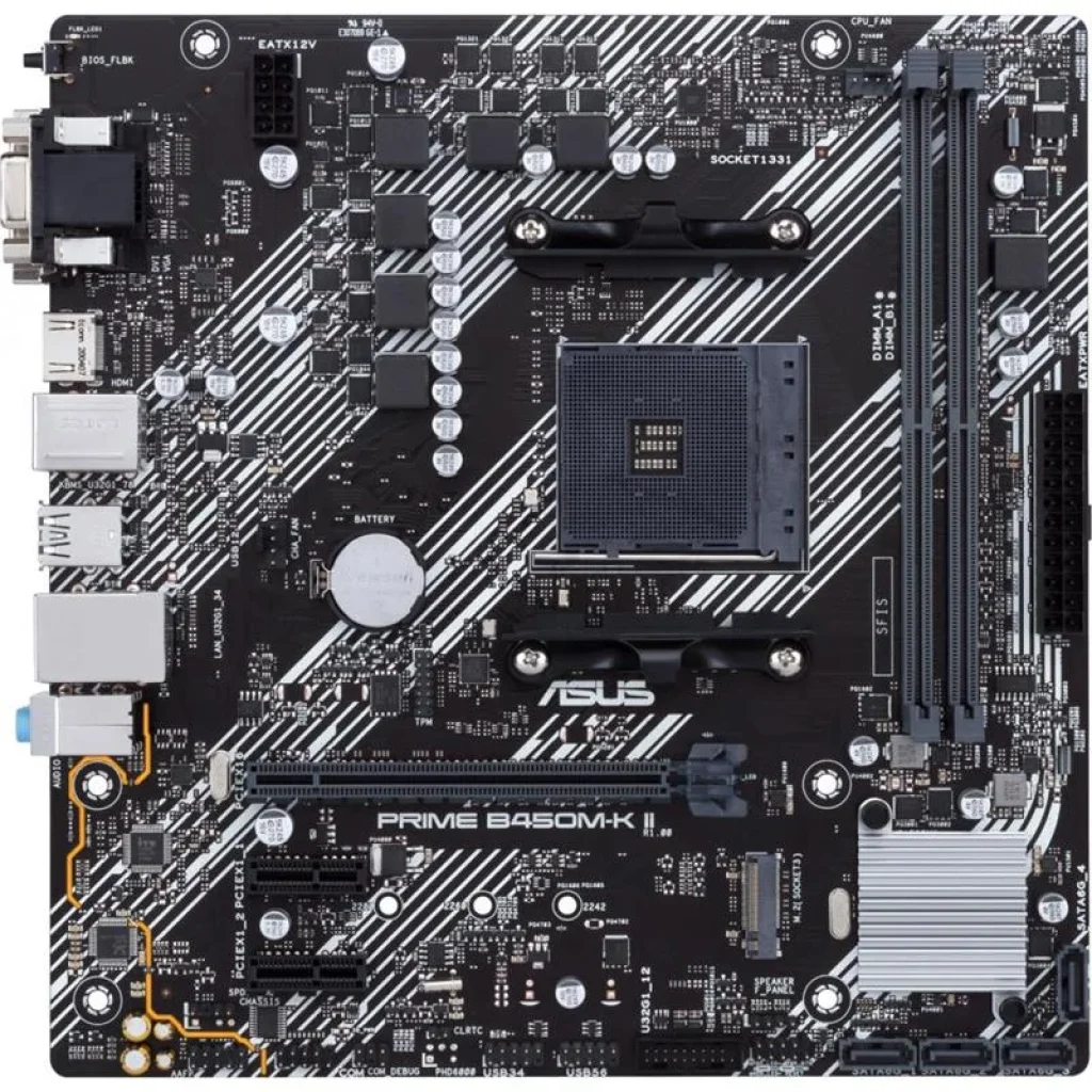 Материнская плата Asus Prime B450M-K II Socket AM4 UA