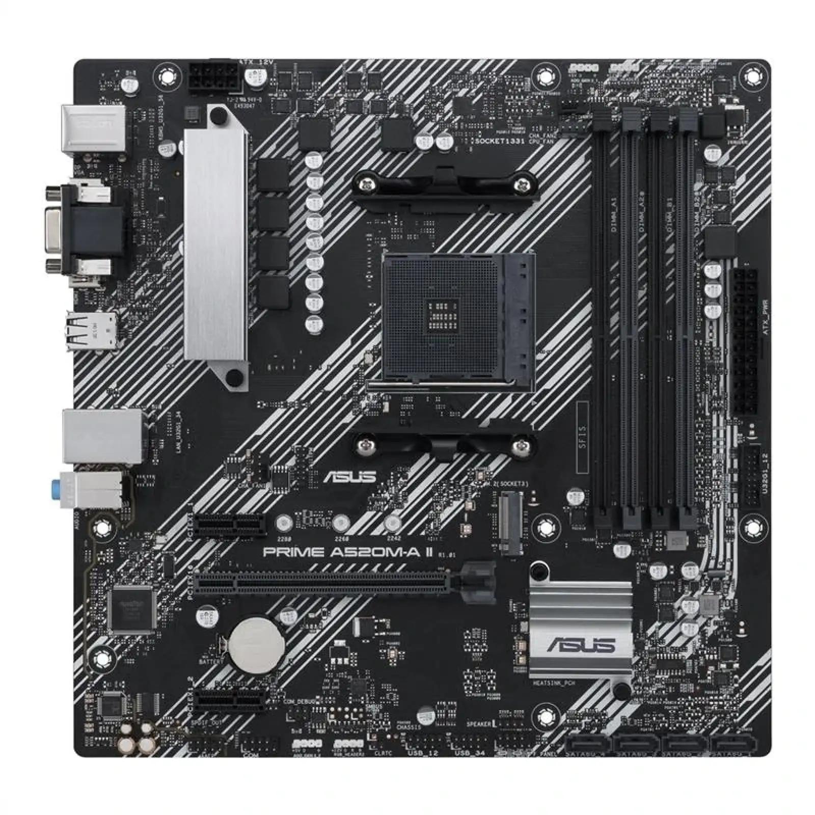 Материнська плата Asus Prime A520M-A II Socket AM4 UA