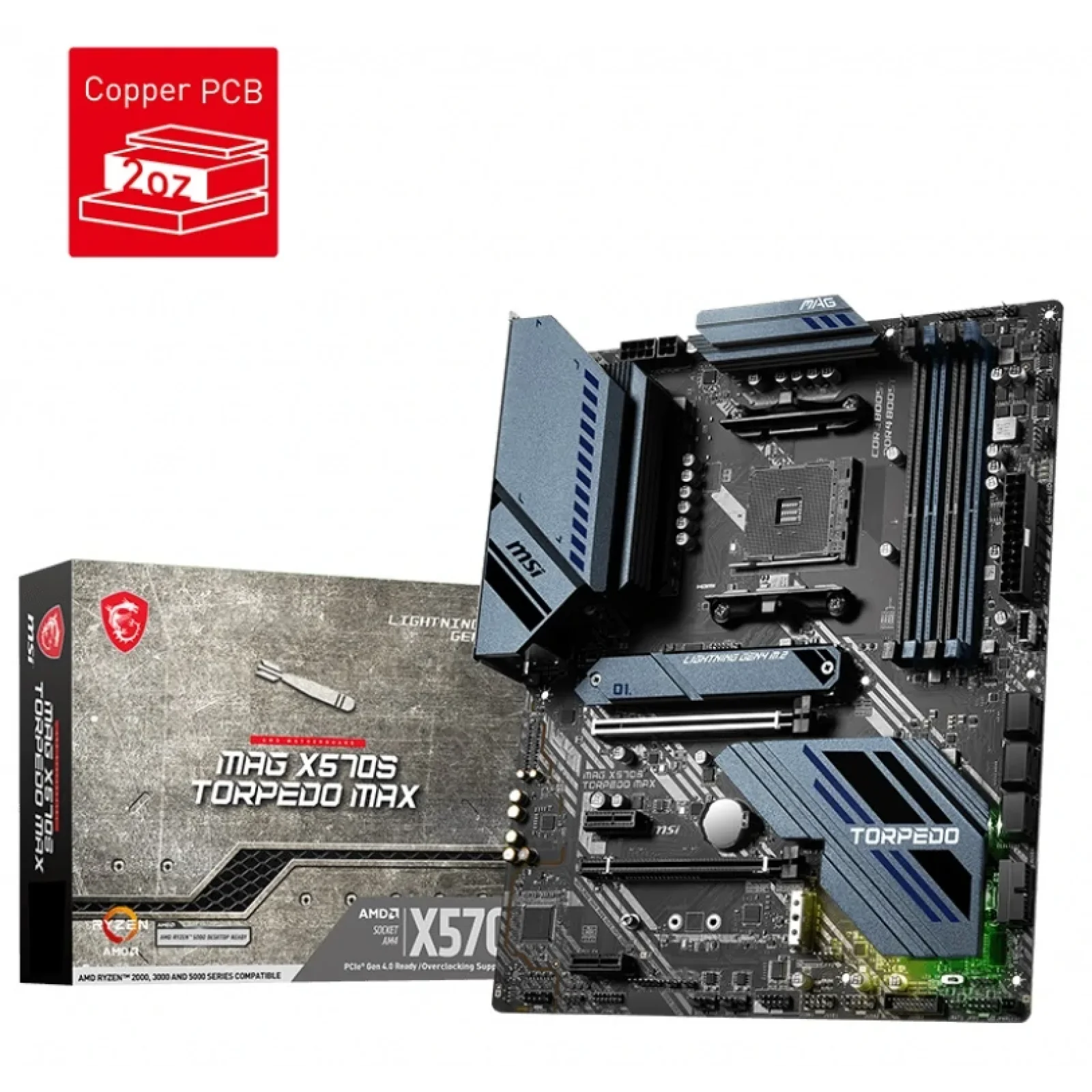 Материнська плата MSI MAG X570S Torpedo Max Socket AM4 UA