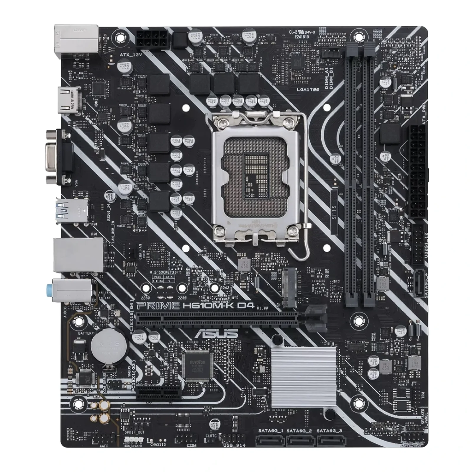 Материнская плата Asus Prime H610M-K D4 Socket 1700 UA