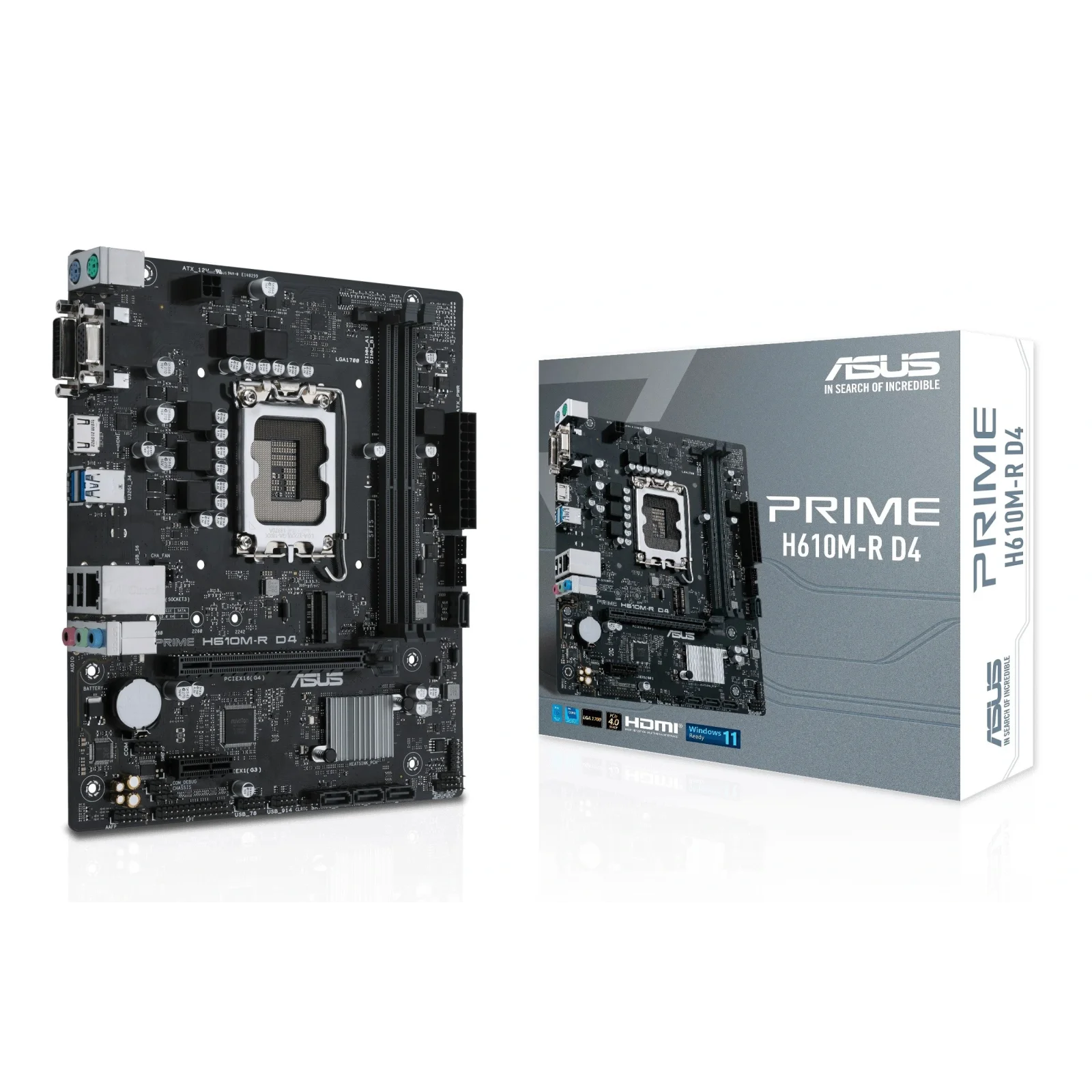 Материнська плата Asus Prime H610M-R D4-SI Socket 1700 UA