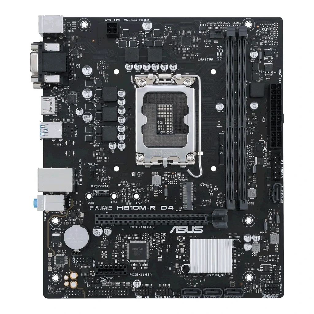 Материнская плата Asus Prime H610M-R D4-SI Socket 1700 UA