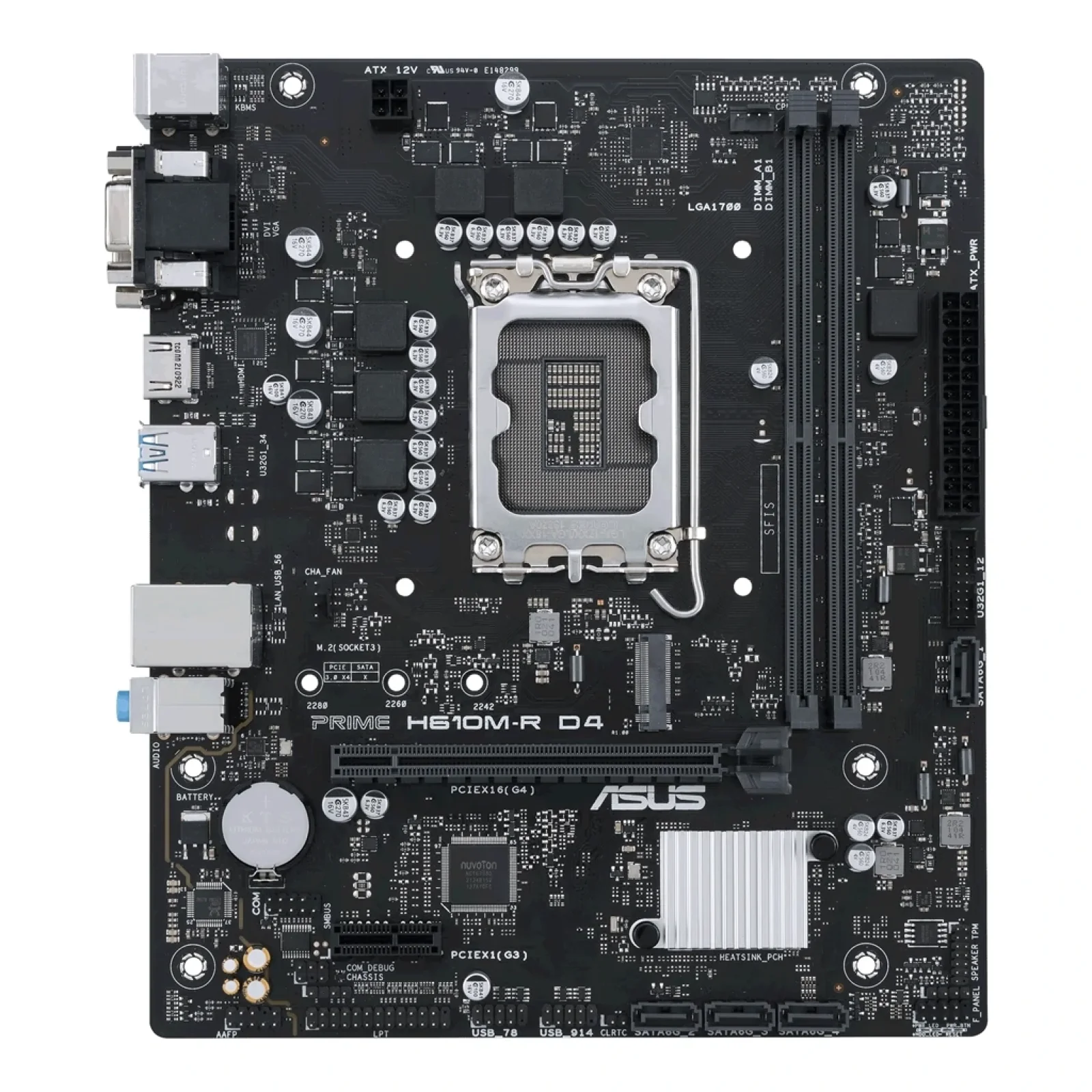 Материнська плата Asus Prime H610M-R D4-SI Socket 1700 UA