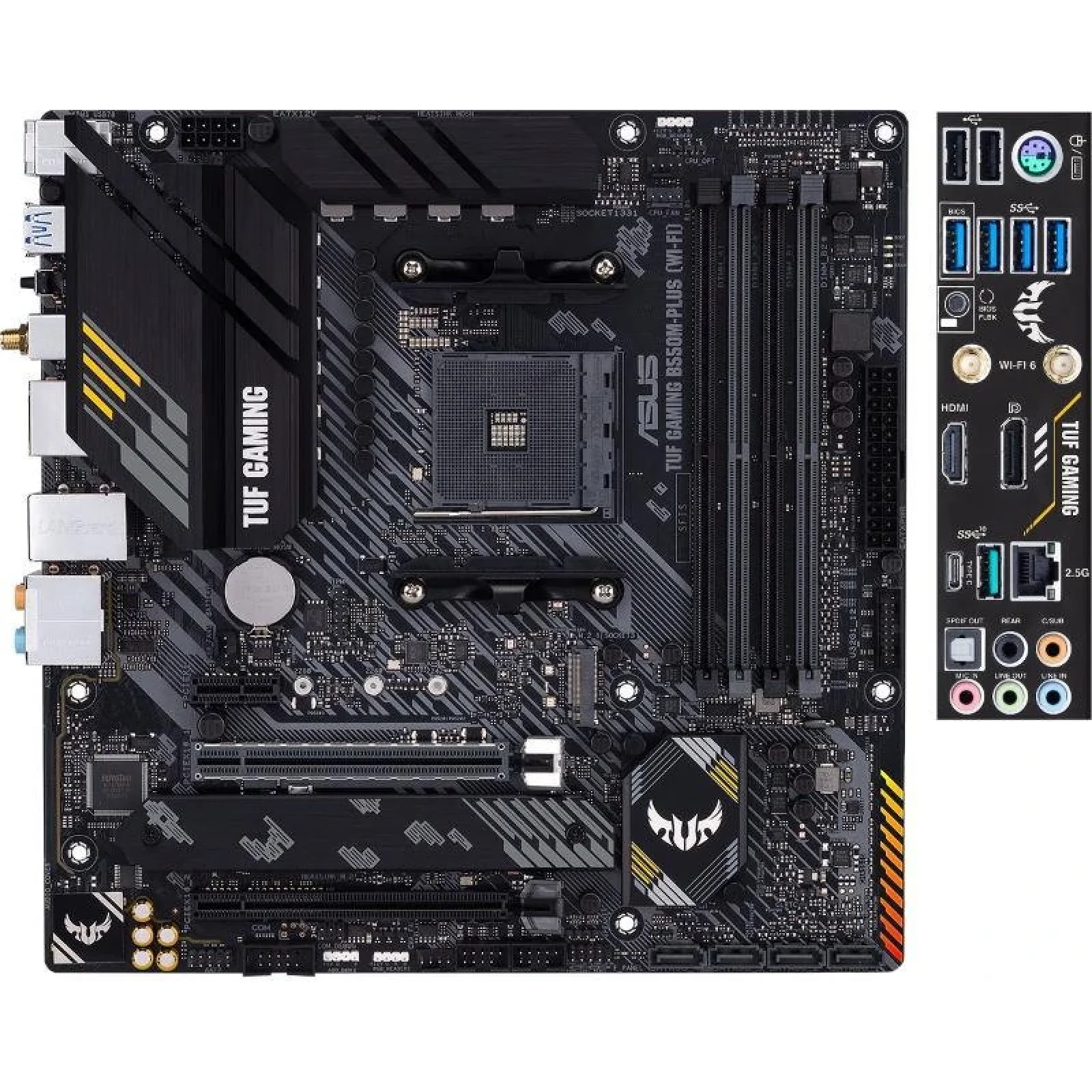 Материнська плата Asus TUF Gaming B550M-Plus Wi-Fi II Socket AM4, TUF GAMING B550M-PLUS WIFI II UA
