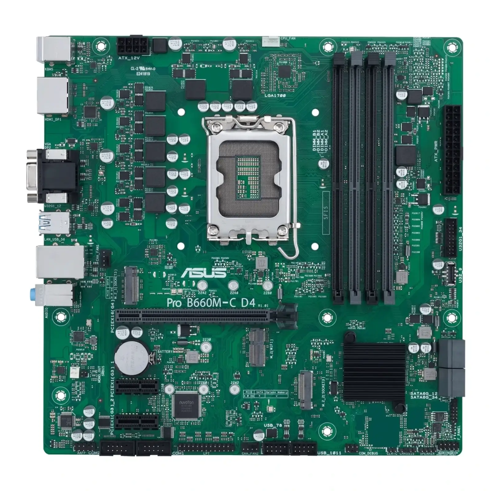 Материнська плата Asus Pro B660M-C D4-CSM Socket 1700 UA