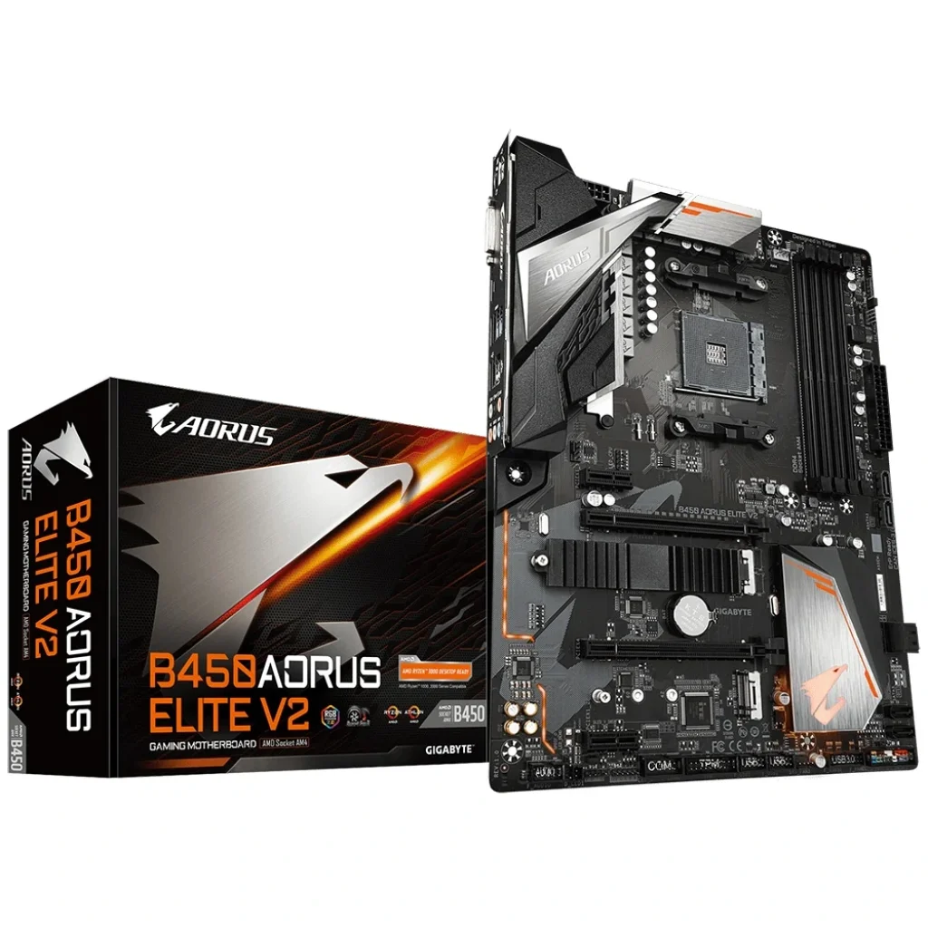 Материнська плата Gigabyte B450 Aorus Elite V2 Socket AM4 UA
