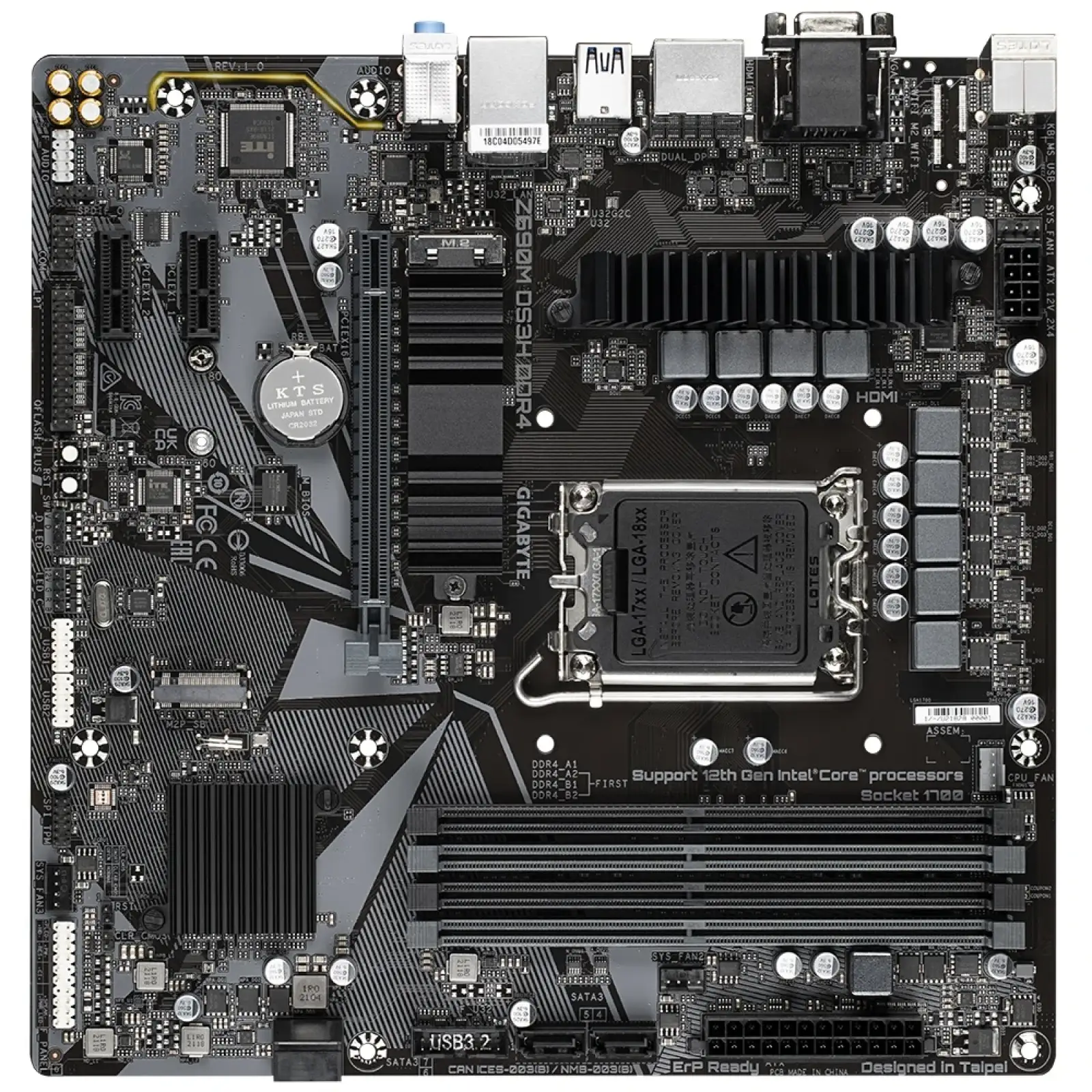 Материнська плата Gigabyte Z690M DS3H DDR4 Socket 1700 UA