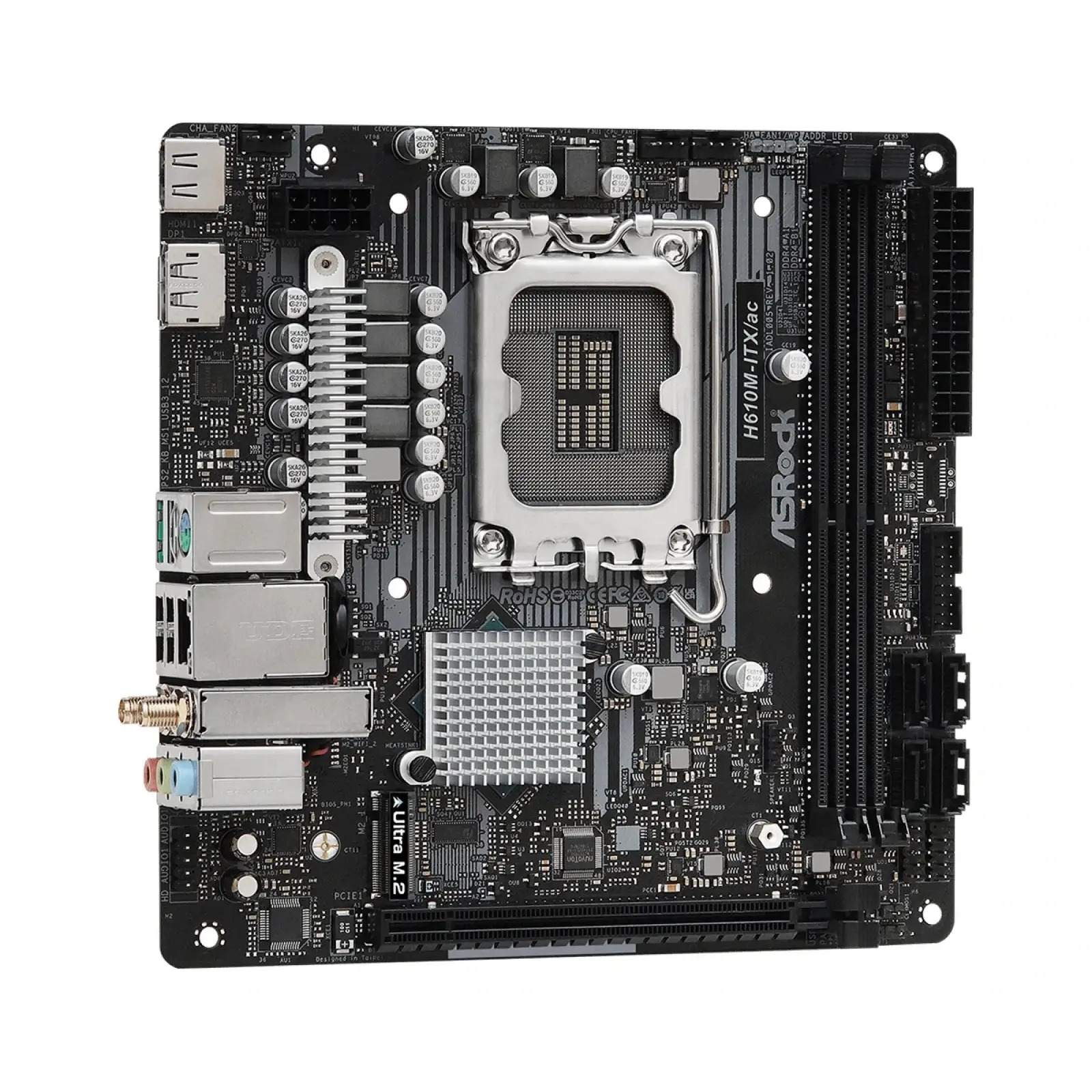 Материнська плата ASRock H610M-ITX/AC Socket 1700 UA