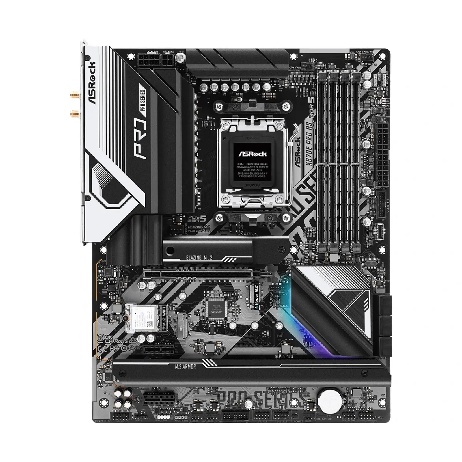 Материнська плата ASRock X670E PRO RS Socket AM5 UA