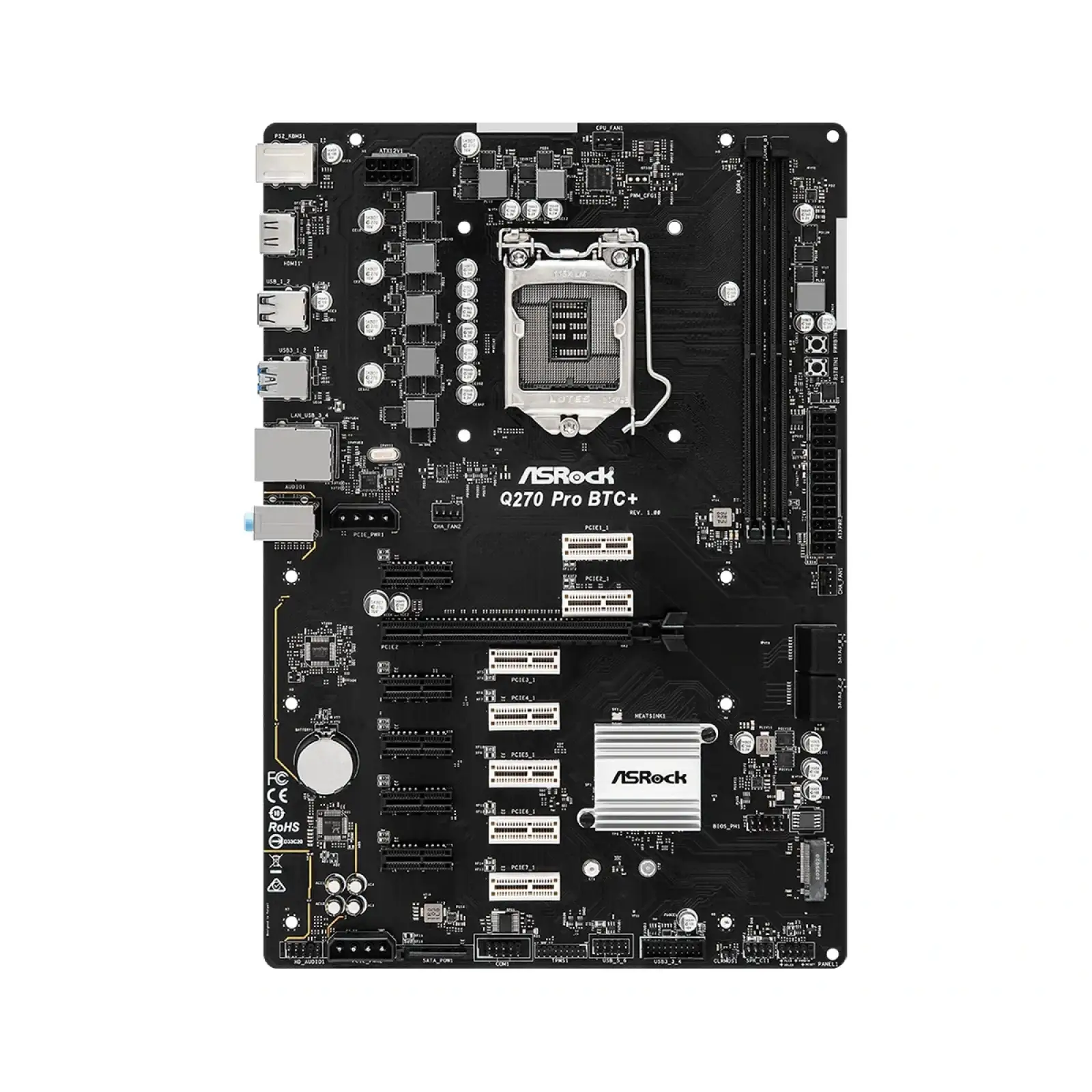 Материнська плата ASRock Q270 PRO BTC+ Socket 1151 UA