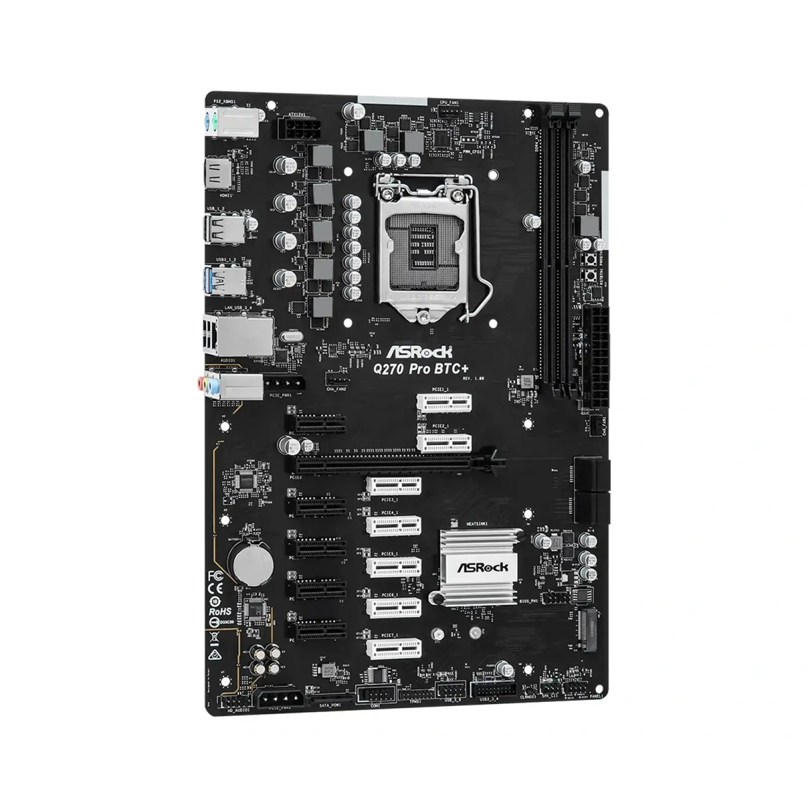 Материнська плата ASRock Q270 PRO BTC+ Socket 1151 UA