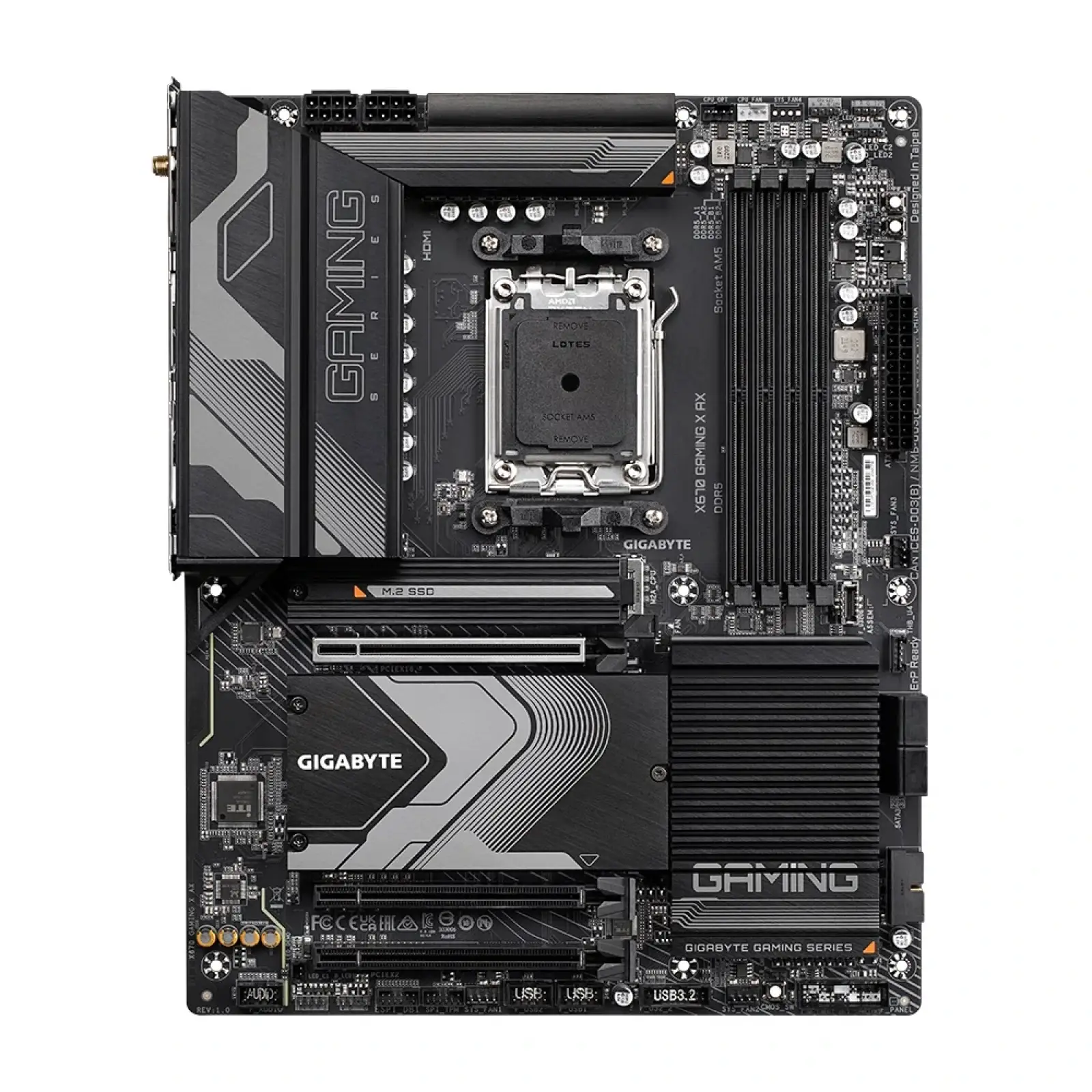 Материнська плата Gigabyte X670 Gaming X AX Socket AM5 UA