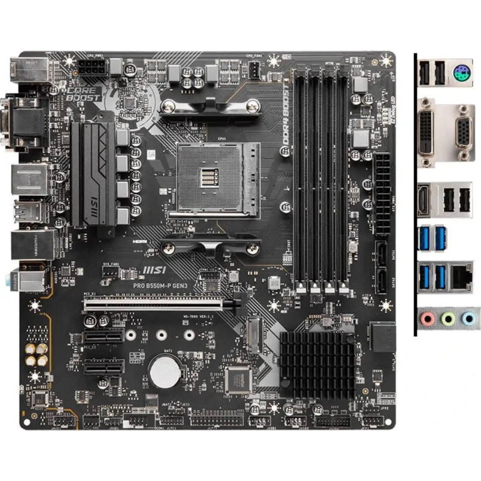 Материнська плата MSI Pro B550M-P GEN3 s-AM4 UA