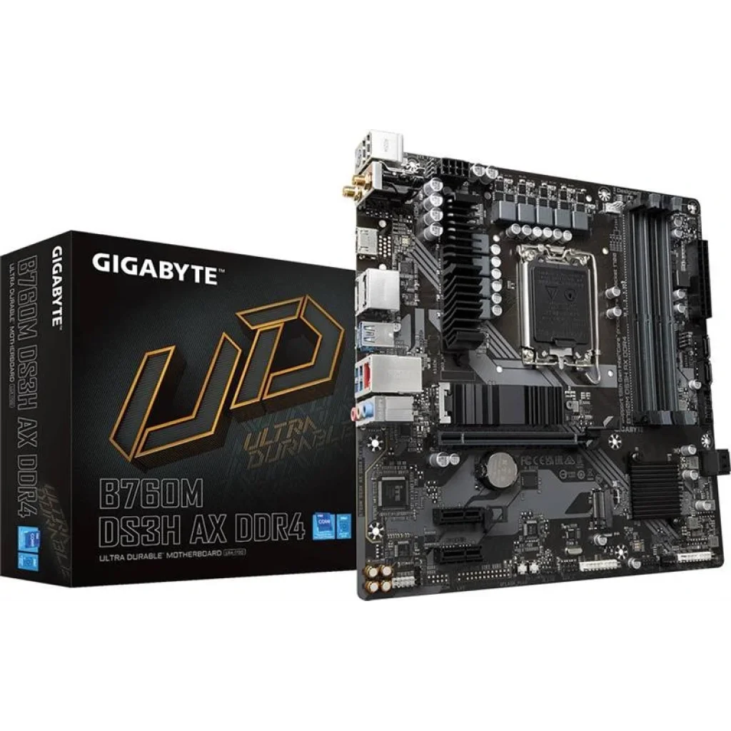 Материнська плата Gigabyte B760M DS3H AX DDR4 Socket 1700 UA