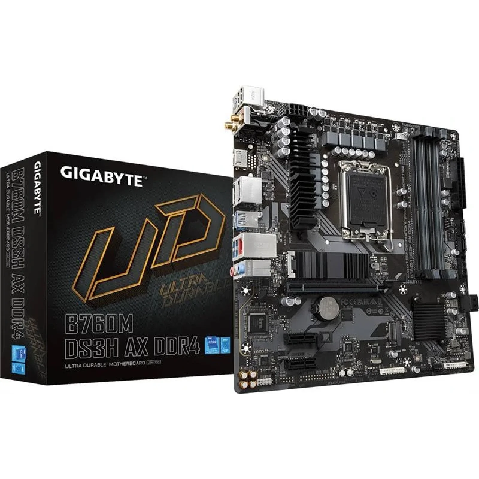 Материнская плата Gigabyte B760M DS3H AX DDR4 Socket 1700 UA