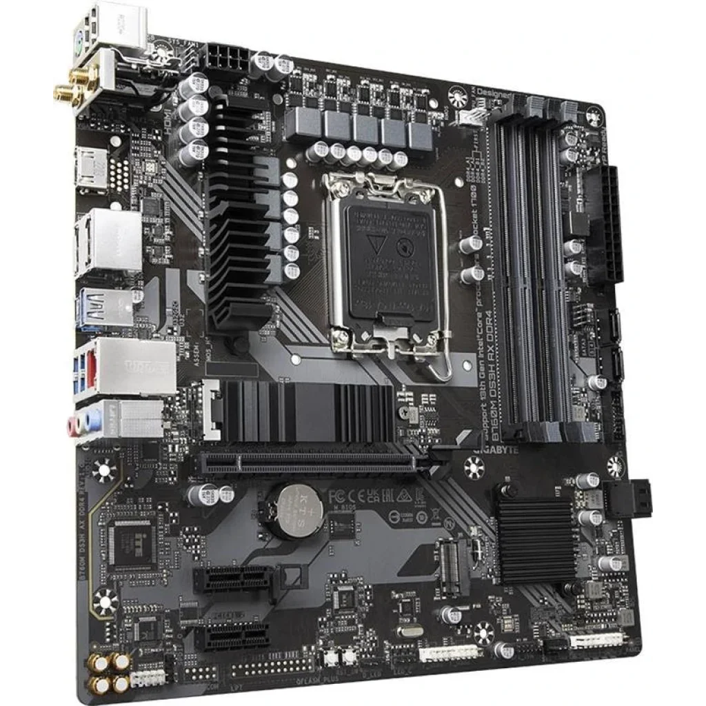 Материнська плата Gigabyte B760M DS3H AX DDR4 Socket 1700 UA